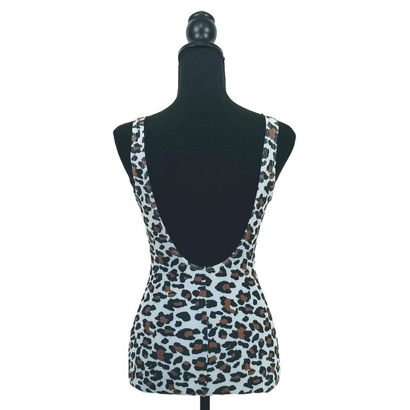 Tatyana Retro Leopard 1-Piece Swimsuit - Picture 4 of 5
